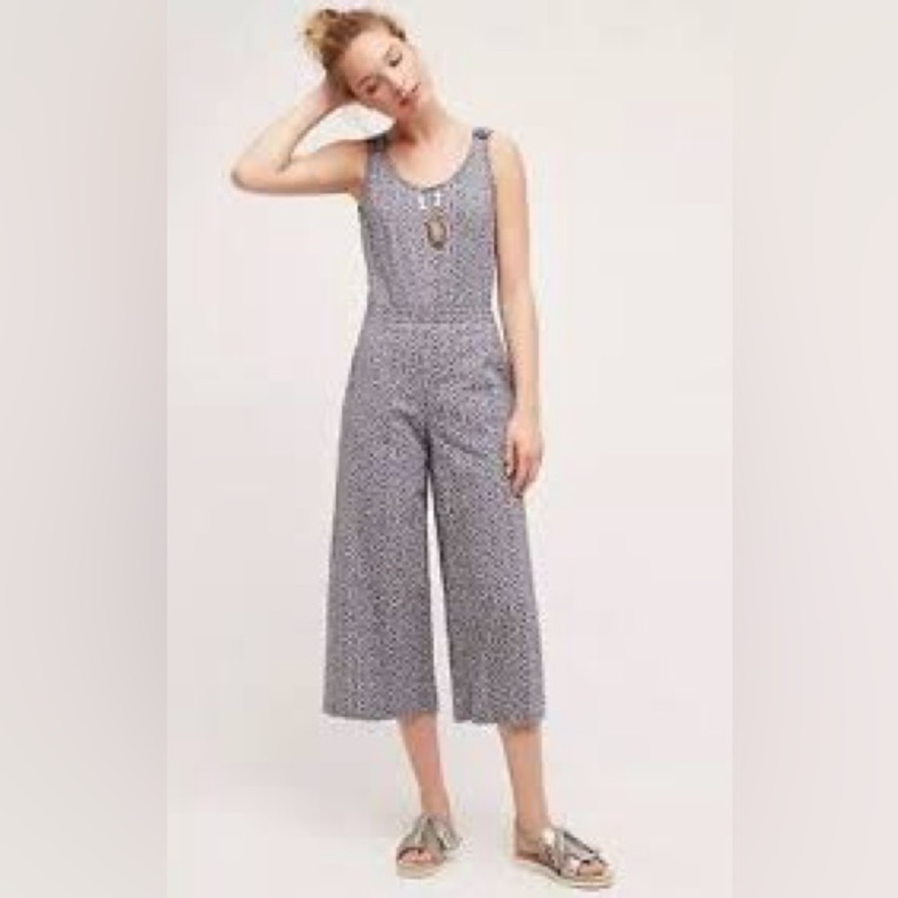 elevenses Grey Patterned Sleeveless Jumpsuit